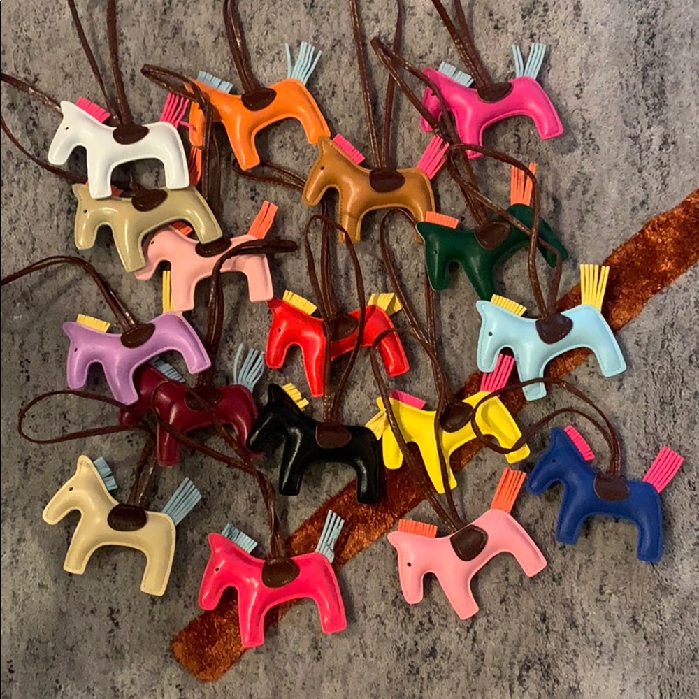 Rodeo Horse Purse Charm - Leather